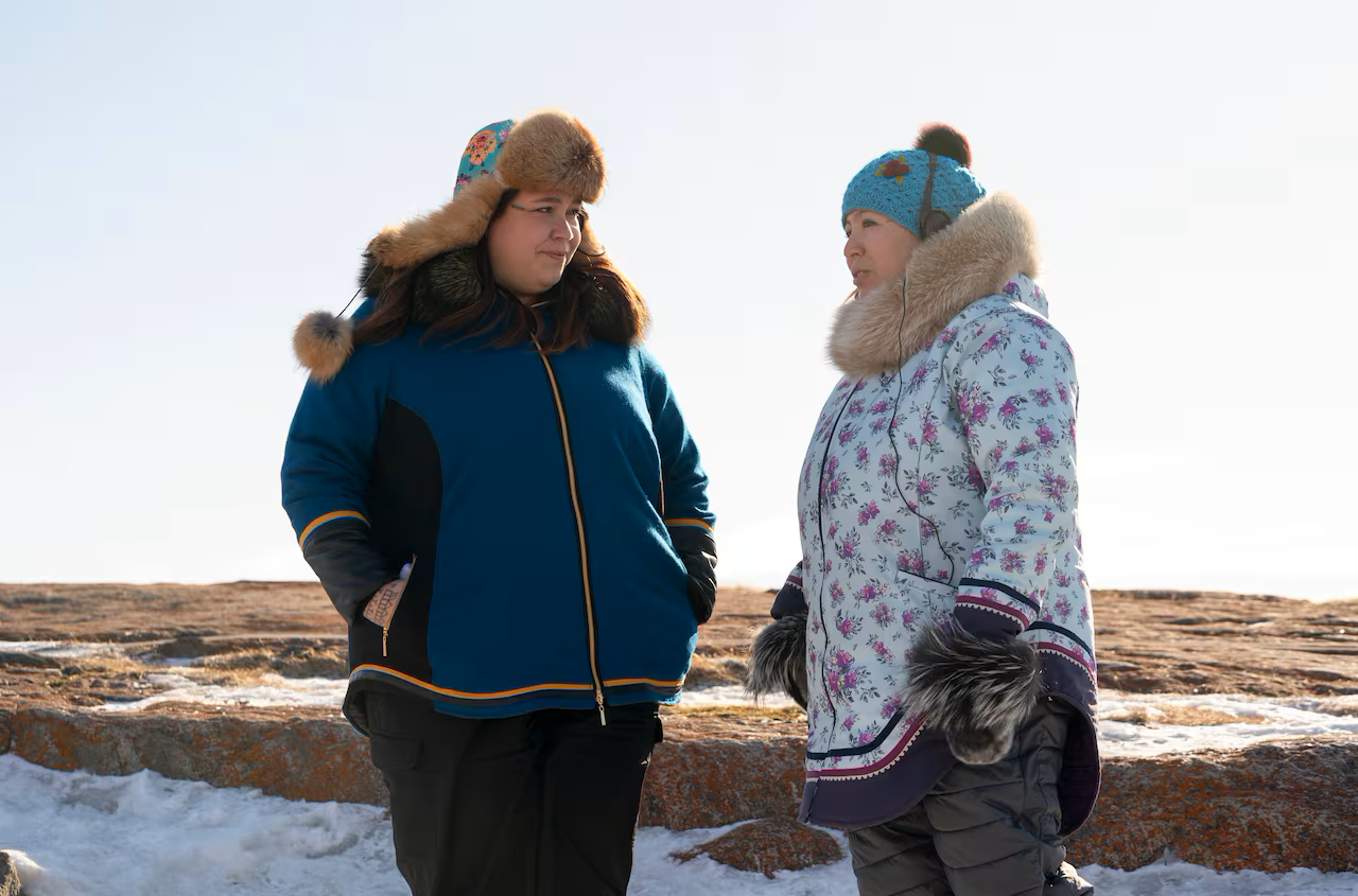 North of North co-creators Stacey Aglok MacDonald, left, and Alethea Arnaquq-Baril.